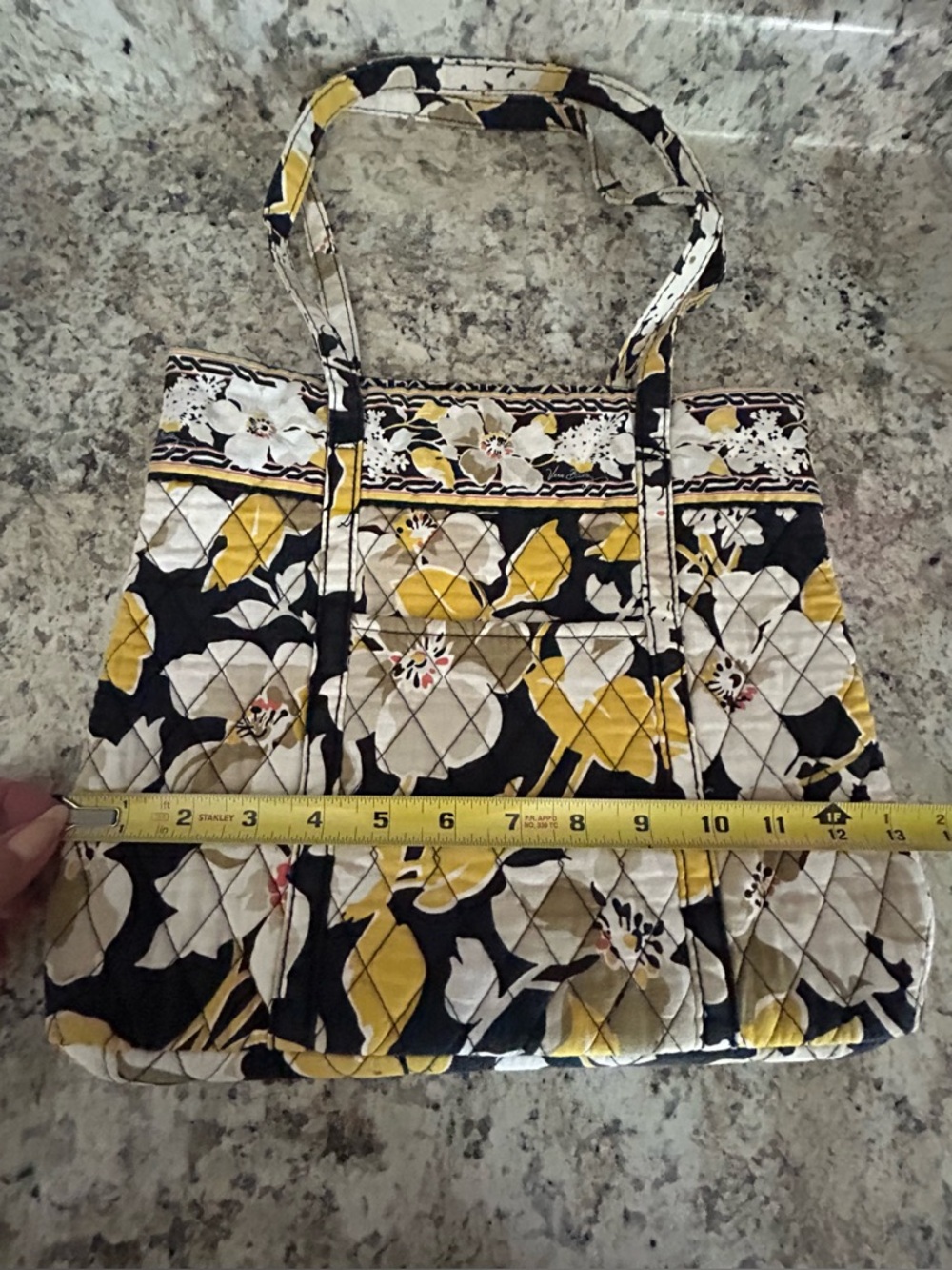 Vera Bradley 2 Pc Holiday Tote Cosmetic Bag Dogwood Pattern Retired Floral - Picture 16 of 16